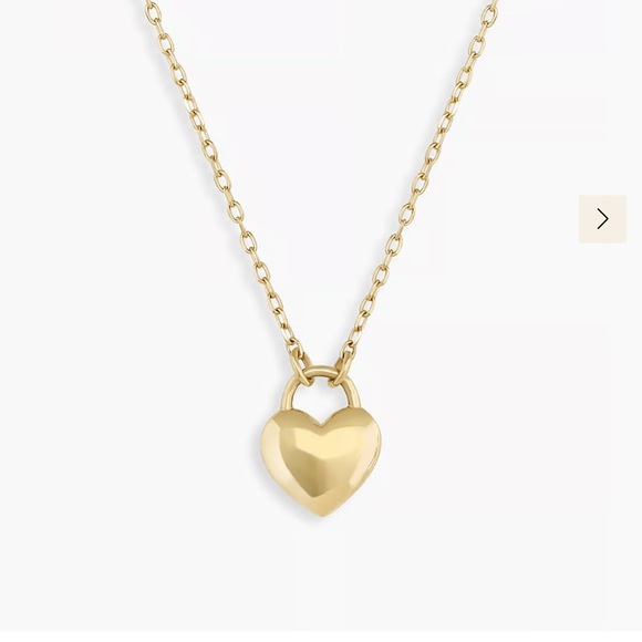 Gorjana heart padlock solid 14k gold - Picture 4 of 4